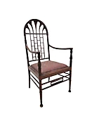 Antique American Aesthetic Carved Mahogany Armchair