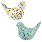 Bird Figurine with Floral Print