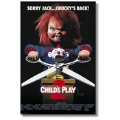 Childs Play 2 Chucky Movie Poster 24x36 - Horror Cult Classic Wall Art