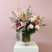Blushing Stargazer Garden Bouquet