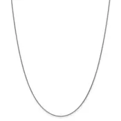 10K White Gold Cable Chain