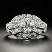 Art Deco 1.52 Carat Diamond Engagement Ring - GIA I SI1