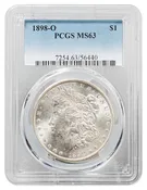 1898-O Morgan Dollar PCGS MS-63 - Rarcoa | Rare Coin Company of America, Inc