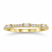 Baguette Rhythm Diamond Band