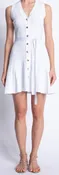Chloe Knit Mini Dress in White