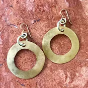 Large Flattened Hoops by Lochlin Smith — Artisans Hand Craft Gallery