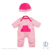 Berenguer Boutique ® FASHION Clothing for 9"-11" Dolls - Hot Pink Stripes 2 Piece