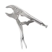 10" Curved Jaw Locking Plier Vise with Cutter