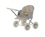 Maileg Stroller Baby Mice Blue