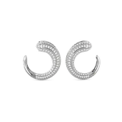 Diamond hoop earrings | Platinum | Bixlers®