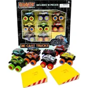 10 pcs Pull Back Die Cast Trucks