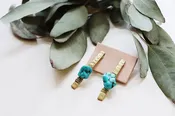 Bar & Stone Turquoise Stud