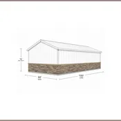 50x100 Stone Wainscot