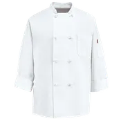 Eight Knot Button Chef Coat with Thermometer Pocket