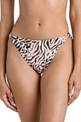 Animal Print Chain Link Bikini Bottom