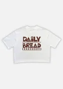 MOOSH DISTRESSED CROP TEE - BROWN