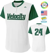1050 | Velocity Full Dye Sublimation Softball Jersey (2 Button)