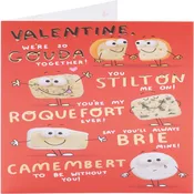 Cheese Design Valentine\’s Day Card