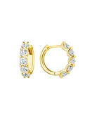 18k Gold Diamond Hoop Earrings – 1.4ct, 14mm