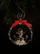 Anchor Ornament — Lawrence Family Glass Blowers