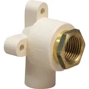 1/2 In. Slip X Fip Drop Ear Cpvc Elbow, 90 Degree, Schedule 40