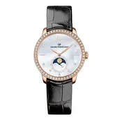 1966 Moon Phases | 36mm, 18K Rose Gold, Alligator Leather, Silver Dial