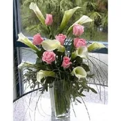 Roses and Calla Lilies Arrangement