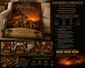 A Mother's Strength - plush blanket