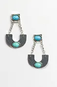 Blaze Chandelier Earrings - Silver
