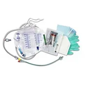100% Silicone Closed System Foley Catheter Tray 16 Fr 10 cc, EA/1