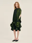 Bow Hem Egg Dress