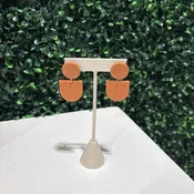 2 Tier Circle And U Dangle Earrings