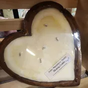 Heart shaped 5 wick candle