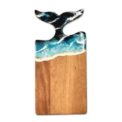 Whale Tail Cheese Board Acacia Wood