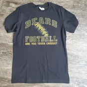 Mt. Juliet Bears Black T-shirt “Football Seams”