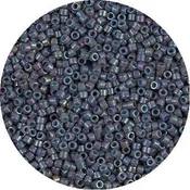 0132 Dark Grey AB 11/0 Miyuki Delica