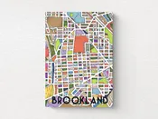 Brookland Art Map Greeting Card