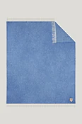 Blue Twill Throw