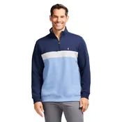 ADVANTAGE PERFORMANCE COLORBLOCK QUARTER-ZIP FLEECE - NAVY BLAZER