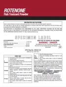 PRENTOX ROTENONE FISH TOXICANT POWDER 5.7%  - 110 POUND DRUM  (haz)