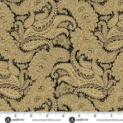 A-5312-K CAROLINA BY JO MORTON Broad Damask Black