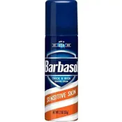 Barbasol Shave Cream Sensitive 2 oz Travel Size