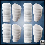 4 Pairs of Leg Casts for WWE & AEW Wrestling Action Figures