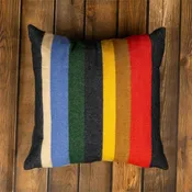 Multi-Color Cabin Stripe Throw Pillow