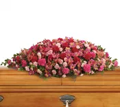 A Life Loved Casket Spray