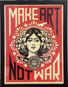 Framed Make Art Not War