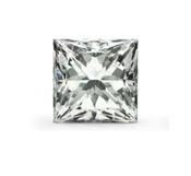 0.70 CARAT SQUARE BRILLIANT PRINCESS CUT  GIA CERTIFIED H COLOR I1 CLARITY NATURAL DIAMOND