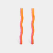 54 Celsius - Wiggle Candles - Orange (2 Pack) - 11" Vibrant Taper Candles