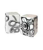 Native Northwest Salt &amp; Pepper Shaker Set-Octopus Nuu by Ernest Swanson