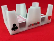 Busting with Pips Playing Card Tray - Sides Have a Heart, Club, Diamond, Spade Pattern (Crystal)